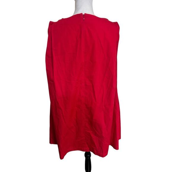 Azul by Moussy Red Typewriter A-Line Sleeveless Flowy Boho Dress - M - Picture 7 of 11